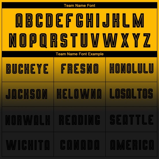 Fade Custom Zwart Jersey Goud Uniform Voetbal Lange Mode Mouw Sublimatie Fade Custom Zwart Jersey Goud Uniform Voetbal Lange Mode Mouw Sublimatie