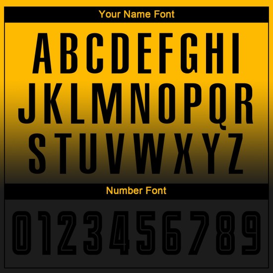 Fade Custom Zwart Jersey Goud Uniform Voetbal Lange Mode Mouw Sublimatie Fade Custom Zwart Jersey Goud Uniform Voetbal Lange Mode Mouw Sublimatie