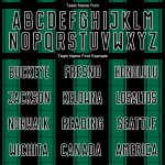 Jersey Line Custom Kelly Sublimatie Zwart Voetbaluniform Groen-Wit Jersey Line Custom Kelly Sublimatie Zwart Voetbaluniform Groen-Wit