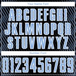 Lijnen Jersey Lichtblauw-Wit Zwart Uniform Aangepast Voetbal Sublimatie Geometrisch Lijnen Jersey Lichtblauw-Wit Zwart Uniform Aangepast Voetbal Sublimatie Geometrisch