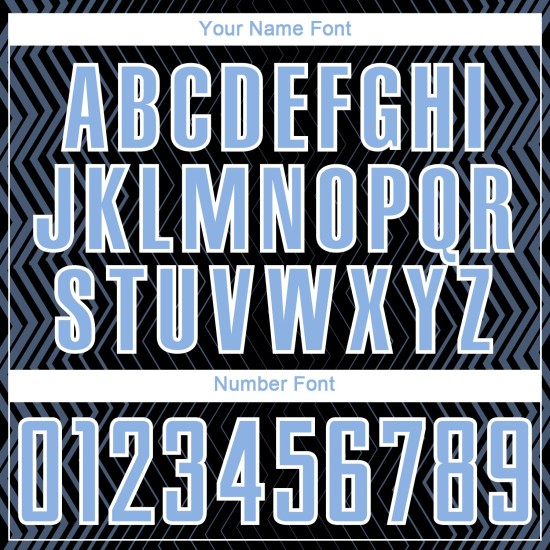 Lijnen Jersey Lichtblauw-Wit Zwart Uniform Aangepast Voetbal Sublimatie Geometrisch Lijnen Jersey Lichtblauw-Wit Zwart Uniform Aangepast Voetbal Sublimatie Geometrisch