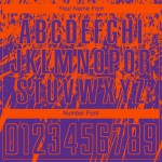 Paars voetbaltenue shirt op maat gemaakt met oranje sublimatie