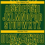 Geel Vormen Jersey Groen Geometrisch Uniform Aangepaste Voetbal Sublimatie Geel Vormen Jersey Groen Geometrisch Uniform Aangepaste Voetbal Sublimatie