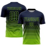Fade Soccer Navy Uniform Sublimatie Groen Jersey Mode Krijtstreep Neon Aangepast Fade Soccer Navy Uniform Sublimatie Groen Jersey Mode Krijtstreep Neon Aangepast