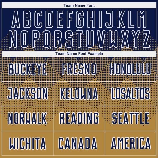 Marineblauw-wit aangepast voetbalshirt, oud sublimatie-uniform, goud Marineblauw-wit aangepast voetbalshirt, oud sublimatie-uniform, goud