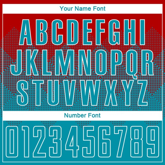 Rood blauwgroen-wit uniform aangepast sublimatie voetbalshirt Rood blauwgroen-wit uniform aangepast sublimatie voetbalshirt