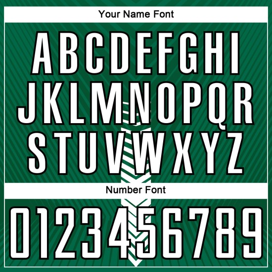 Kelly Green Wit-Zwart Aangepaste Vormen Pijl Jersey Voetbaluniform Sublimatie Kelly Green Wit-Zwart Aangepaste Vormen Pijl Jersey Voetbaluniform Sublimatie