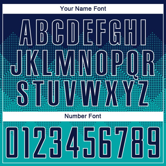 Uniform Sublimatie Aqua Soccer Marineblauw-Wit Aangepast Jersey