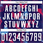 Blauw Wit-Licht Jersey Sublimatie Voetbal Marine Uniform Aangepast Blauw Wit-Licht Jersey Sublimatie Voetbal Marine Uniform Aangepast