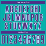 Sublimatie voetbal aqua paars-wit shirt uniform op maat