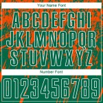 Kelly Jersey Sublimatie Uniform Voetbal Oranje-Wit Aangepast Groen Kelly Jersey Sublimatie Uniform Voetbal Oranje-Wit Aangepast Groen