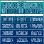 Marineblauw sublimatie voetbal US Custom blauw-wit shirt teal uniform