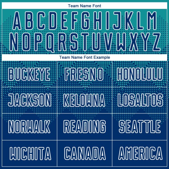 Marineblauw sublimatie voetbal US Custom blauw-wit shirt teal uniform