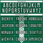 Kelly Green Wit-Zwart Aangepaste Vormen Pijl Jersey Voetbaluniform Sublimatie Kelly Green Wit-Zwart Aangepaste Vormen Pijl Jersey Voetbaluniform Sublimatie