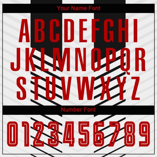 Rood-Wit Zwart Aangepast Uniform Jersey Sublimatie Voetbal Rood-Wit Zwart Aangepast Uniform Jersey Sublimatie Voetbal