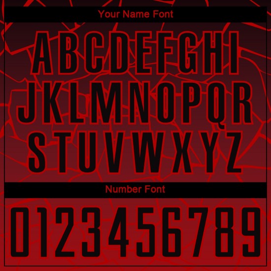 Aangepast shirt sublimatie zwart uniform lijnen voetbal rood