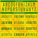 Sublimatie Custom Gras Groen Uniform Goud Jersey Voetbal Sublimatie Custom Gras Groen Uniform Goud Jersey Voetbal