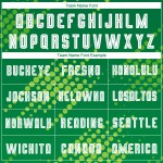 Sublimatie Neon Voetbaluniform Wit-Kelly Jersey Aangepast Groen Groen Sublimatie Neon Voetbaluniform Wit-Kelly Jersey Aangepast Groen Groen