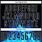 Sublimatie Jersey Uniform Wit Vlam Voetbal Aangepast Zwart Sublimatie Jersey Uniform Wit Vlam Voetbal Aangepast Zwart