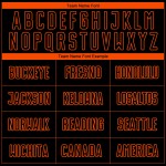 Aangepast sublimatie voetbal oranje shirt uniform zwart