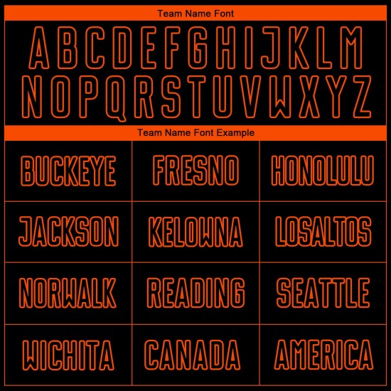 Aangepast sublimatie voetbal oranje shirt uniform zwart