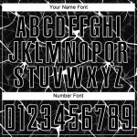 Voetbal Wit Uniform Sublimatie Zwart Jersey Aangepast Voetbal Wit Uniform Sublimatie Zwart Jersey Aangepast