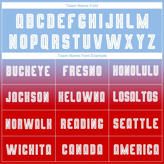 Blauw shirt licht op maat gemaakt wit-rood voetbaluniform mode mouw sublimatie fade lang Blauw shirt licht op maat gemaakt wit-rood voetbaluniform mode mouw sublimatie fade lang