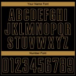 Oudgouden uniform krijtstreep mode fade jersey sublimatie voetbal op maat zwart