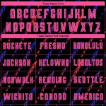 Uniform Voetbal Sublimatie Jersey Aangepast Zwart Roze-Oranje