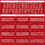 Sublimatie Uniform Voetbalshirt Rood Aangepast Wit