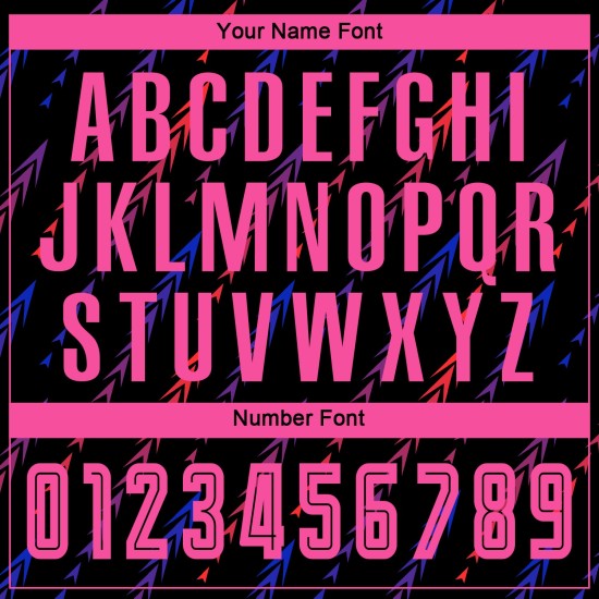 Uniform Voetbal Sublimatie Jersey Aangepast Zwart Roze-Oranje