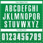 Wit aangepast groen uniform Kelly voetbal sublimatie shirt