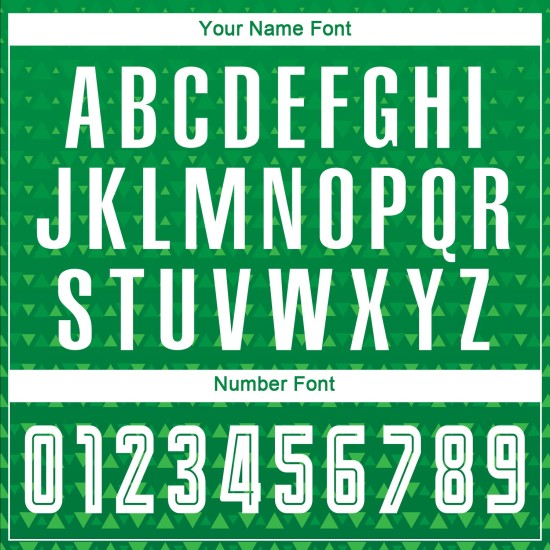 Wit aangepast groen uniform Kelly voetbal sublimatie shirt