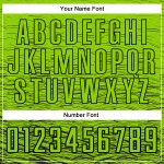 Uniform Voetbal Neon Groen Sublimatie Aangepast Zwart Jersey