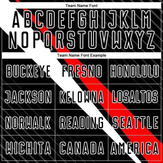 Aangepast rood-wit shirt met zwarte voetballijnen, uniform sublimatie diagonaal Aangepast rood-wit shirt met zwarte voetballijnen, uniform sublimatie diagonaal