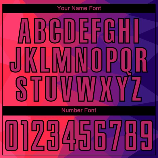 Geometrisch uniform sublimatie rood-zwarte vormen paars voetbalshirt op maat Geometrisch uniform sublimatie rood-zwarte vormen paars voetbalshirt op maat