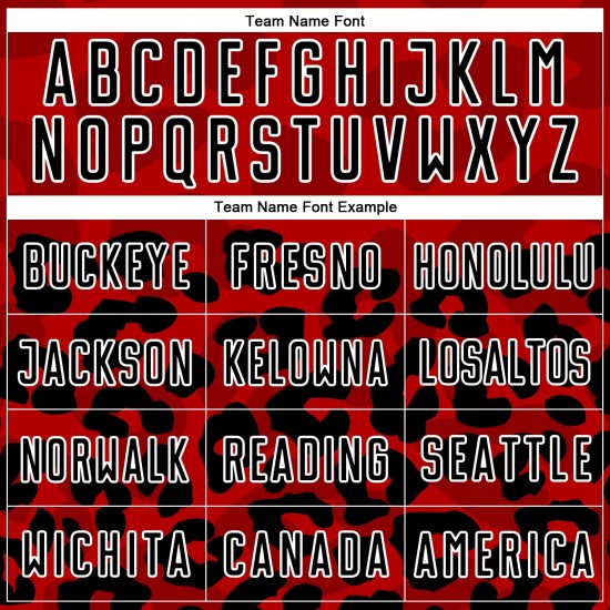 Animal Soccer Custom Jersey Zwart-Wit Sublimatie Rood Print Uniform Animal Soccer Custom Jersey Zwart-Wit Sublimatie Rood Print Uniform