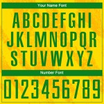 Sublimatie Custom Gras Groen Uniform Goud Jersey Voetbal Sublimatie Custom Gras Groen Uniform Goud Jersey Voetbal