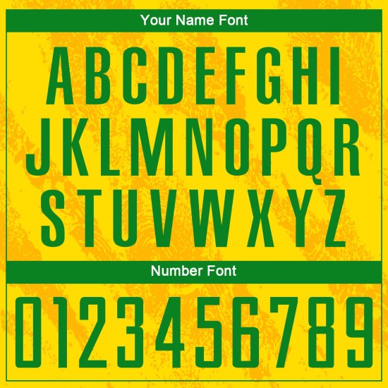 Sublimatie Custom Gras Groen Uniform Goud Jersey Voetbal Sublimatie Custom Gras Groen Uniform Goud Jersey Voetbal