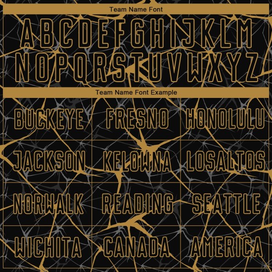 Oud uniform zwart shirt gouden voetbal aangepaste sublimatie