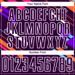 Jersey Wit Sublimatie Uniform Lijnen Voetbal Paars Aangepast Jersey Wit Sublimatie Uniform Lijnen Voetbal Paars Aangepast