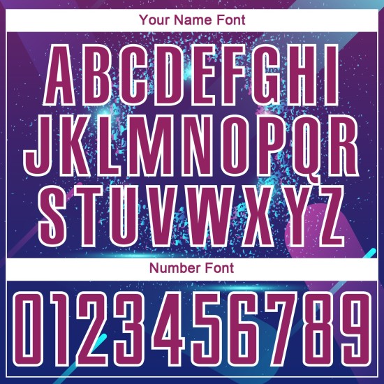 Sterren Voetbaluniform Lijnen Paars-Wit Aangepast Sublimatie Jersey Koninklijk En