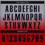 Mode Sublimatie Lange Uniform Zwart-Rood Aangepaste Grijze Fade Mouw Jersey Voetbal Mode Sublimatie Lange Uniform Zwart-Rood Aangepaste Grijze Fade Mouw Jersey Voetbal