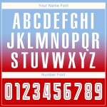 Blauw shirt licht op maat gemaakt wit-rood voetbaluniform mode mouw sublimatie fade lang Blauw shirt licht op maat gemaakt wit-rood voetbaluniform mode mouw sublimatie fade lang