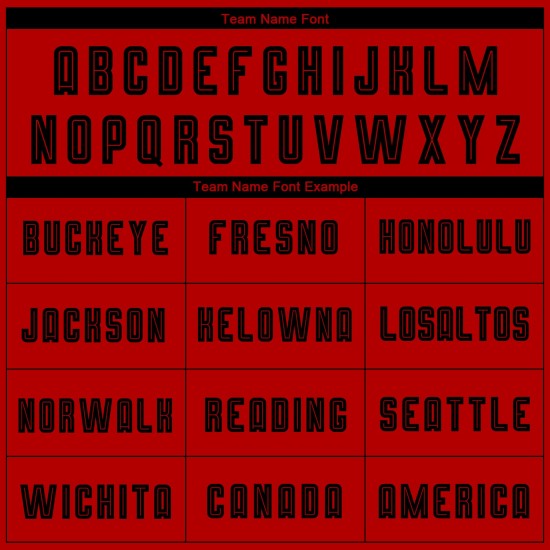 Sublimatie Rood Custom Jersey Zwart Voetbaluniform Sublimatie Rood Custom Jersey Zwart Voetbaluniform