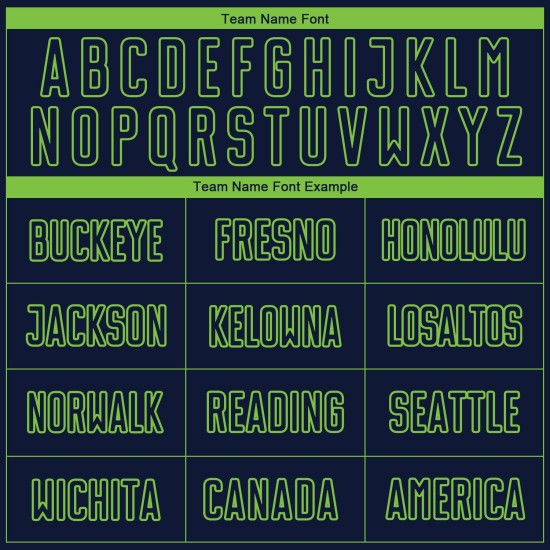 Marineblauw shirt op maat gemaakt groen uniform voetbal sublimatie neon