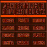 Voetbalshirt Oranje Sublimatie Uniform Aangepast Bruin