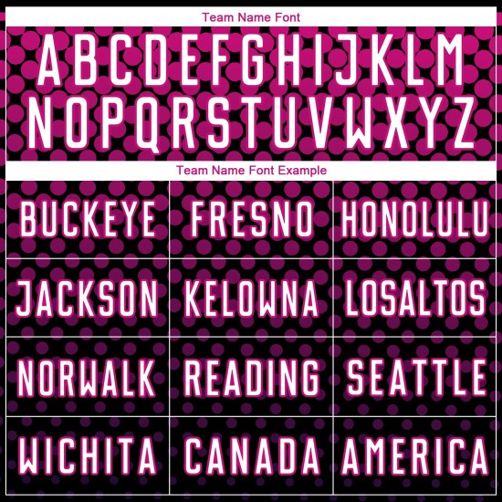 Sublimatie Zwart Jersey Aangepaste Halftone Stippen Roze Uniform Voetbal Wit-Diep Sublimatie Zwart Jersey Aangepaste Halftone Stippen Roze Uniform Voetbal Wit-Diep