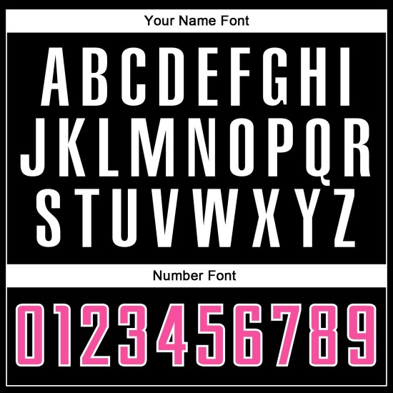 Mode roze-wit voetbal split shirt sublimatie zwart uniform op maat