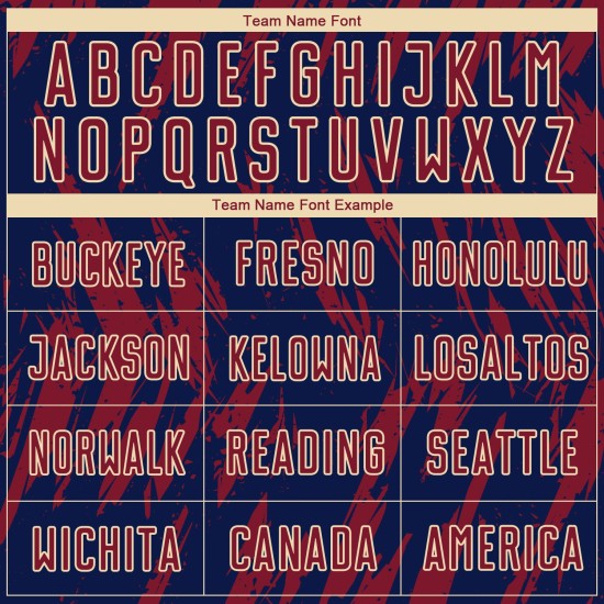 Voetbaluniform op maat, marineblauw-stadsshirt, sublimatie, karmozijnrood, crème